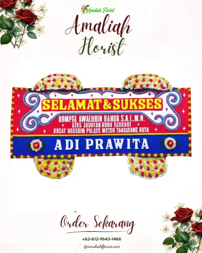 Karangan Bunga Ucapan Selamat di Sutopati